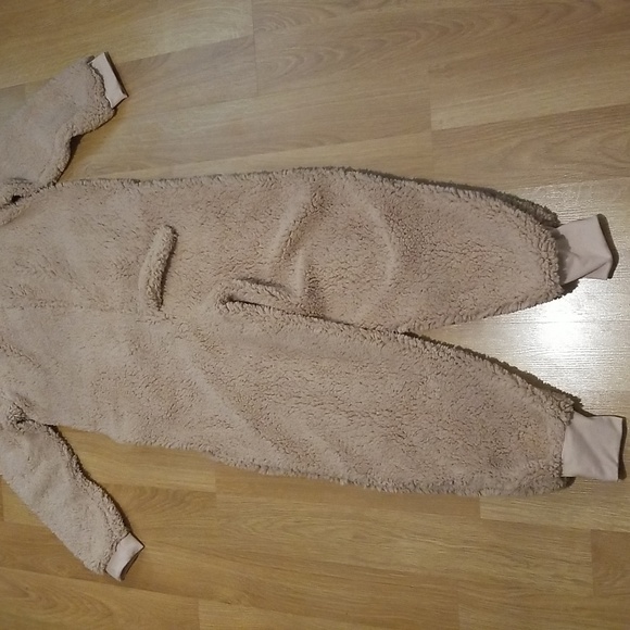 Funzietime fuzzy onesie with dog hood medium NWT - Picture 8 of 9